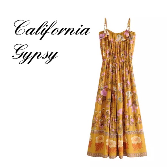 LAST ONE🎉boho floral tassels dress - Picture 10 of 12